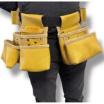 Multipurpose Waist-Type Leather Tool Apron Yellow – İkizderi