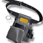 Electrician Genuine Leather Master Apron Grey-Black – İkizderi