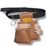 Electrician Genuine Leather Master Apron Light Brown-Beige – İkizderi
