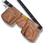 Five-Compartment Genuine Leather Nail Apron Classic Model – İkizderi