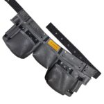 Functional 5-Pocket Leather Master Apron Grey-Black – İkizderi