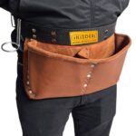 Two-Pocket Leather Nail Apron Red – İkizderi