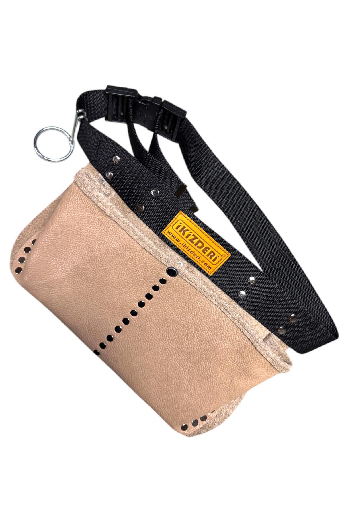 Two-Compartment Palaska-Belt Leather Nail Apron – İkizderi