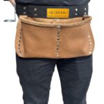 Two-Pocket Genuine Leather Nail Apron – İkizderi