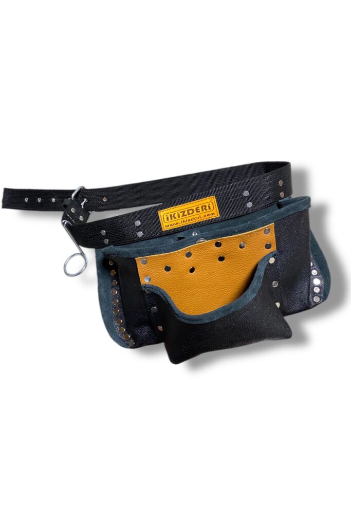 Palaska-belt tape-measure-pocket leather nail apron – İkizderi