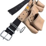 Five-Compartment Genuine Leather Master Apron pocket detail – İkizderi